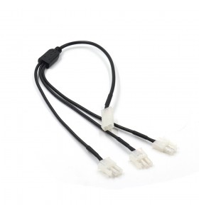 2pin molex 3.8mm male to 3 female splitter cable 